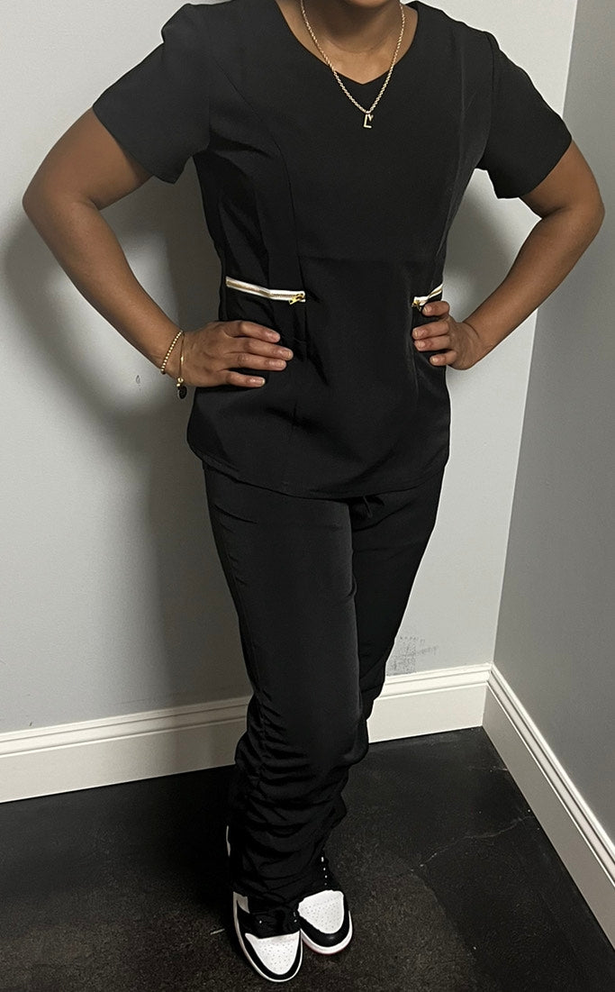 GENESIS ELITE STACKED/SCRUNCHED LEG SCRUB SET Scrub 2 Scrubs